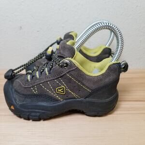 Keen Toddler Size 9 Hiking Style Shoe Brown Leather Camping Utility Gorpcore